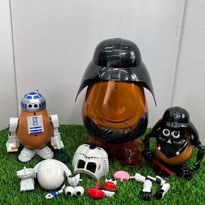 Mr Potato Head 14" Star Wars Darth Vader R2D2 Playset Custom Parts Lot of 25 pcs